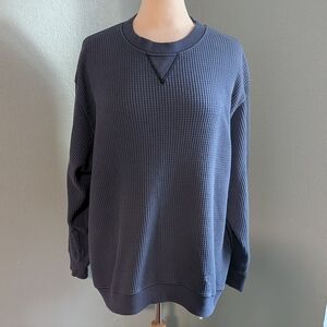 Aerie Deep Blue Crewneck Sweater